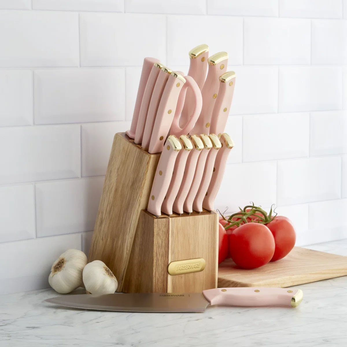 15-Piece Triple Riveted Knife Block Set
