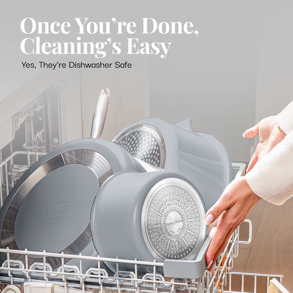 18 Piece Detachable Handle Ceramic Nonstick Cookware Set