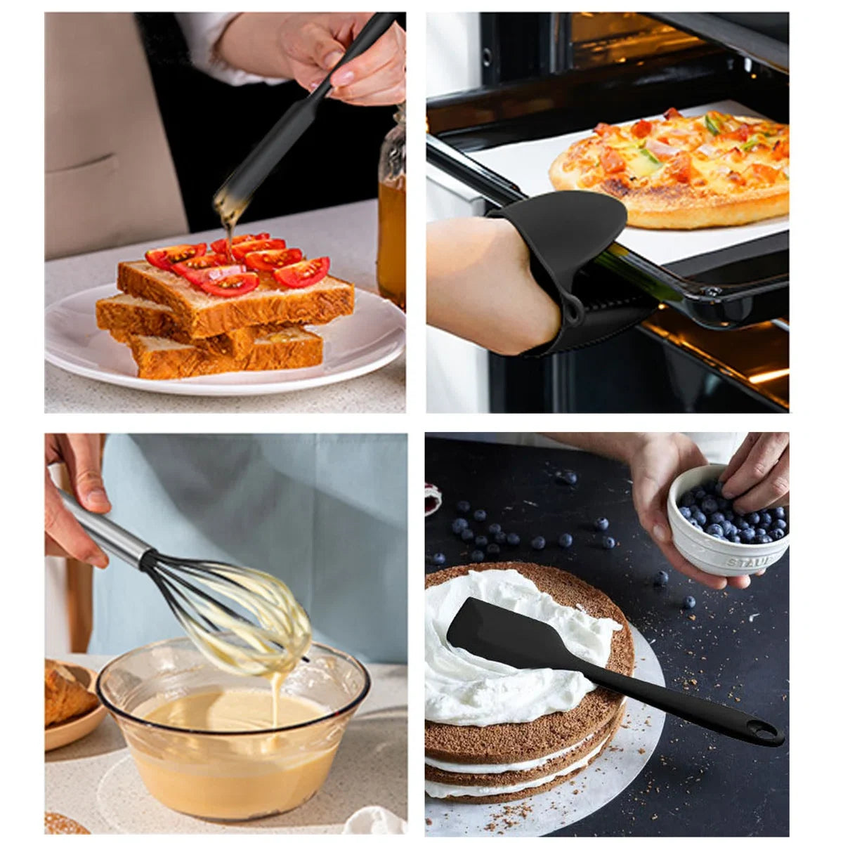 32-Piece Stainless Steel Cooking Utensil Set with 7-Piece Mixing Bowl Set with Lids